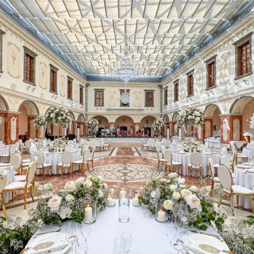 Galicia Nueava Arcadia Hall moments before the wedding reception starts